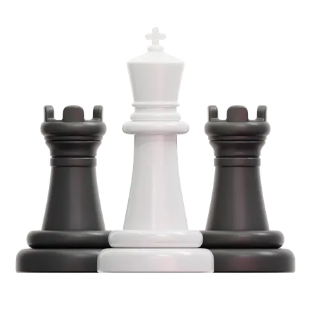 Rei e torre ico  3D Icon