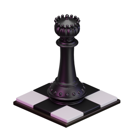Rei Negro  3D Icon