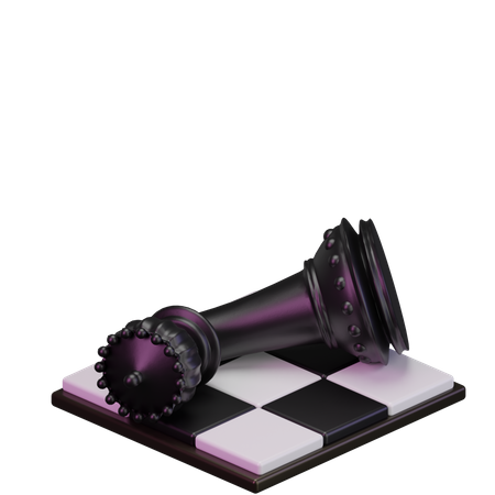 Rei negro quebrado  3D Icon