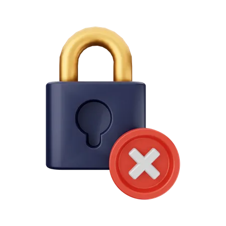 Remover segurança  3D Icon