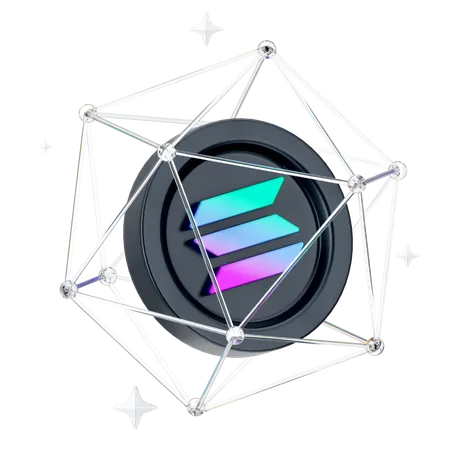 Réseau Solana  3D Icon