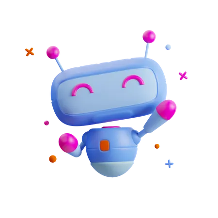 Robô  3D Icon