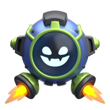 Robô assustador  3D Icon