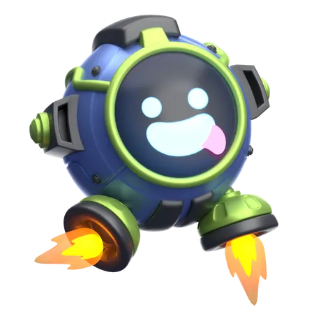 Robô Engraçado  3D Icon