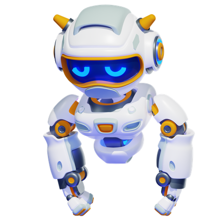Robô triste  3D Illustration