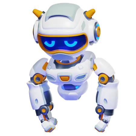 Robô triste  3D Illustration