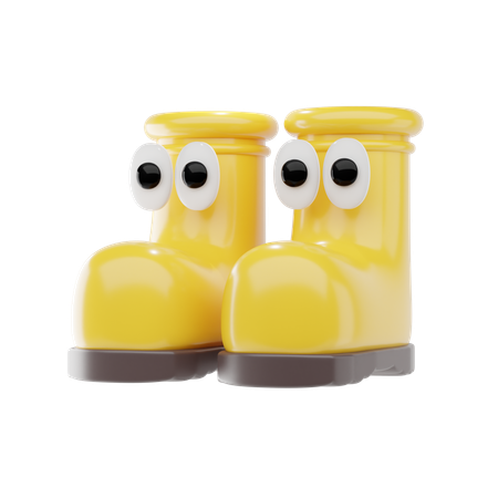 Rubber Boots  3D Icon