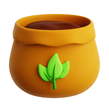 Saco de sementes  3D Icon