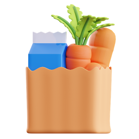Sacola de compras  3D Illustration