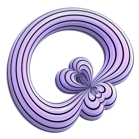 공상 과학 추상 모양  3D Icon