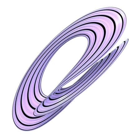 공상 과학 추상 모양  3D Icon