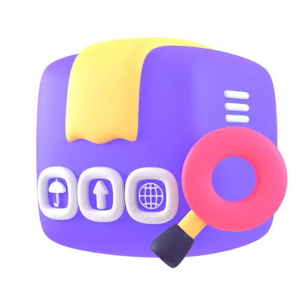 배송 검색  3D Icon