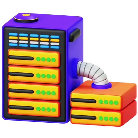 Servidor  3D Illustration