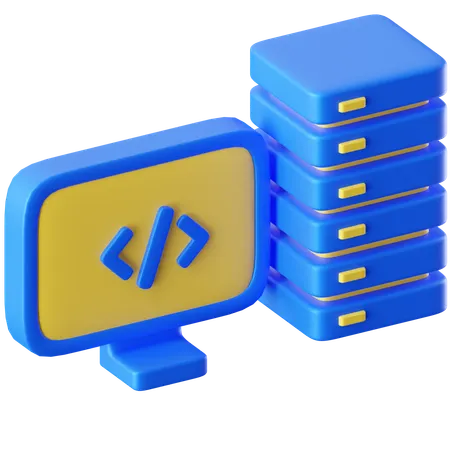 Servidor  3D Icon
