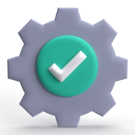 Setting Check  3D Icon