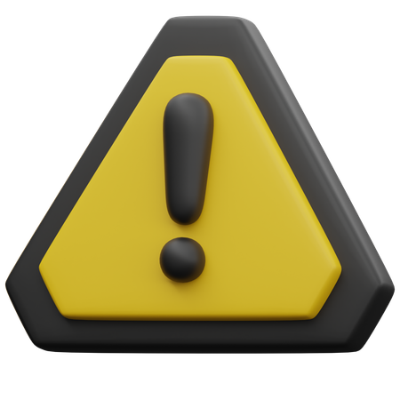 Sinal de aviso  3D Icon