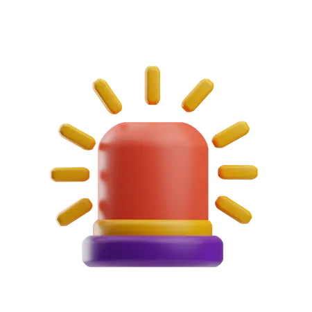 Sirene de emergência  3D Icon