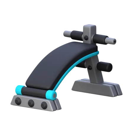 Sit Up Bench  3D Icon