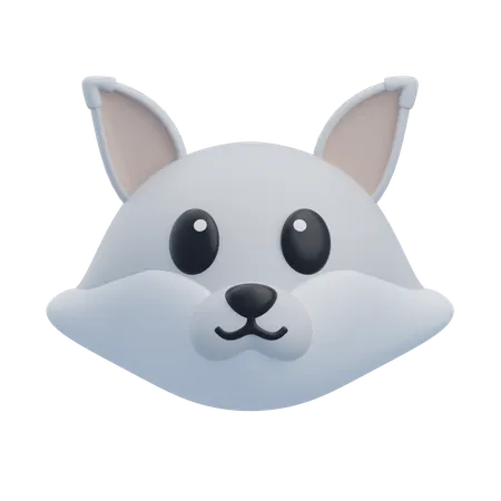 Snow Fox  3D Icon