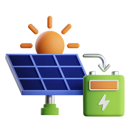 Solar Energy  3D Icon