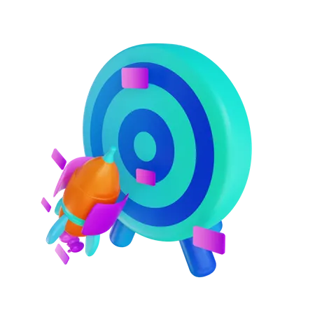 Startup target  3D Illustration
