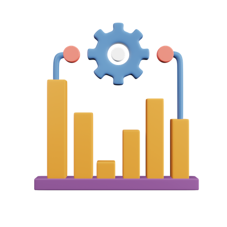 Statistics  3D Illustration