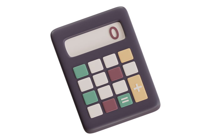 様式化された計算機のグラフィック  3D Icon