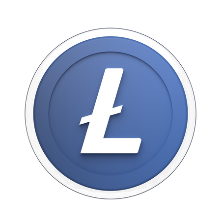 Symbole litecoin  3D Illustration