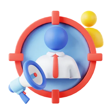 Target Audience  3D Icon