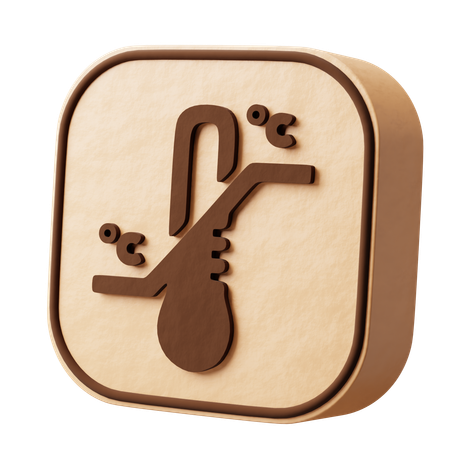 온도  3D Icon