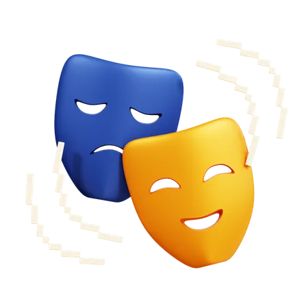 Theater Mask  3D Icon