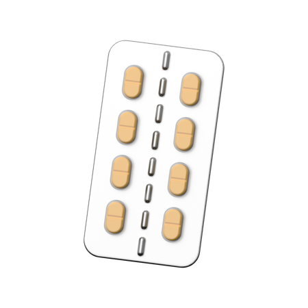 Tira de remédio  3D Icon