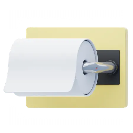 Toilet Paper Roll  3D Icon