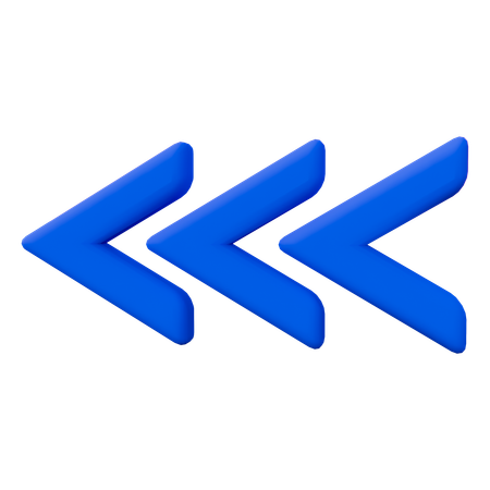 Triple chevron  3D Icon