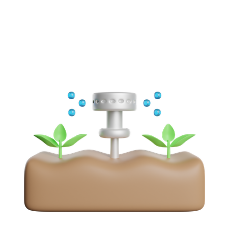 Tröpfchenbewässerung  3D Icon