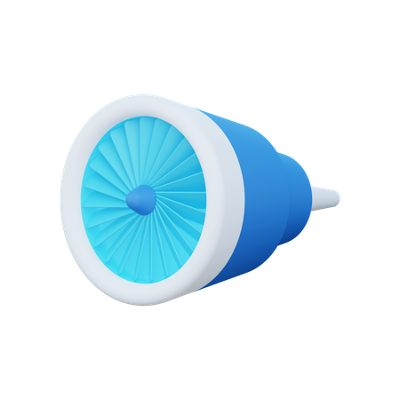 Turbina elétrica  3D Illustration