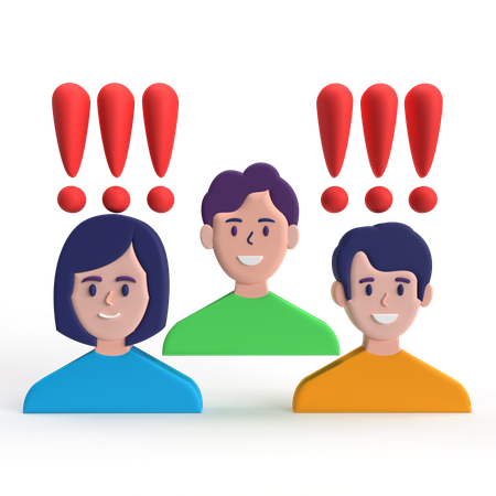 User Question  3D Icon