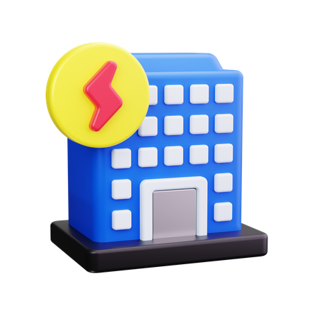 Usina elétrica  3D Icon
