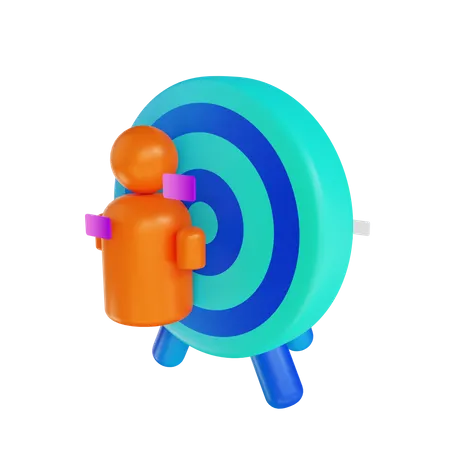 Cible utilisateur  3D Illustration