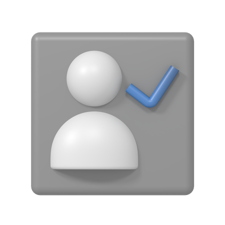 Verifiziertes Profil  3D Icon