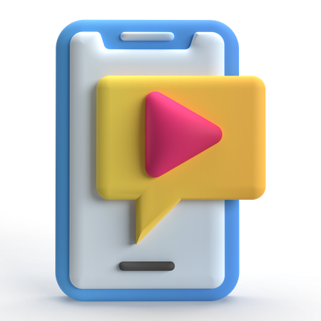 Video Message  3D Icon