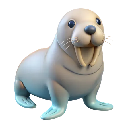 Walrus  3D Icon