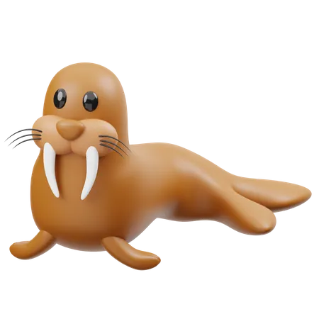 Walrus  3D Icon