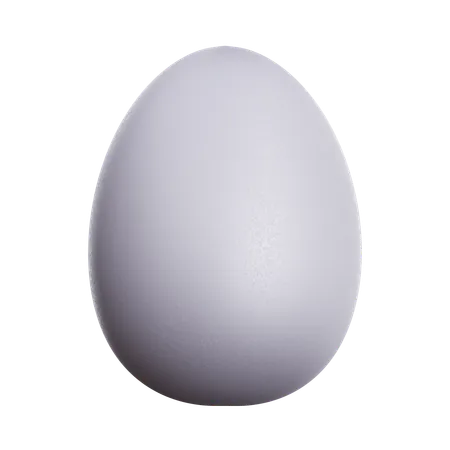 WHITE EGG 3D Icon