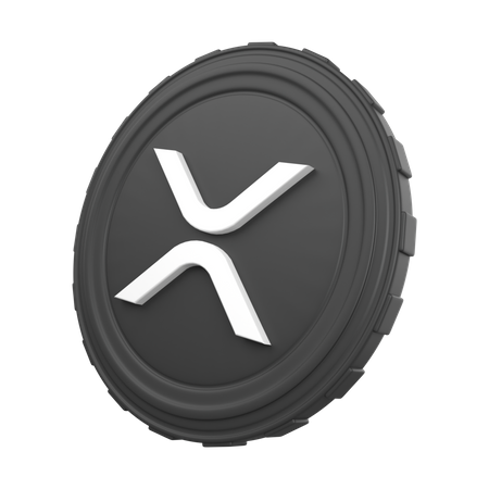 XRP Coin  3D Illustration