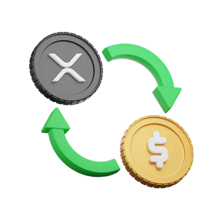 Xrp Exchange  3D Icon