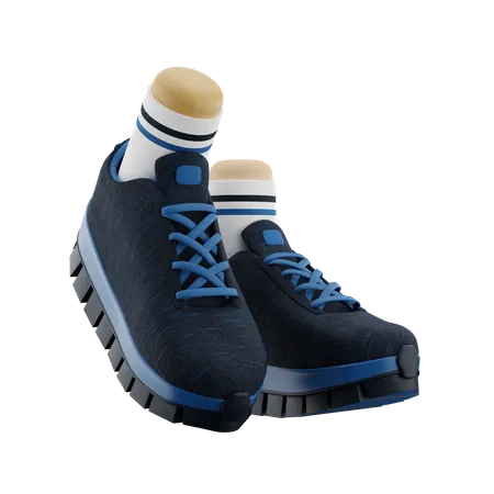 Zapatos para caminar  3D Icon